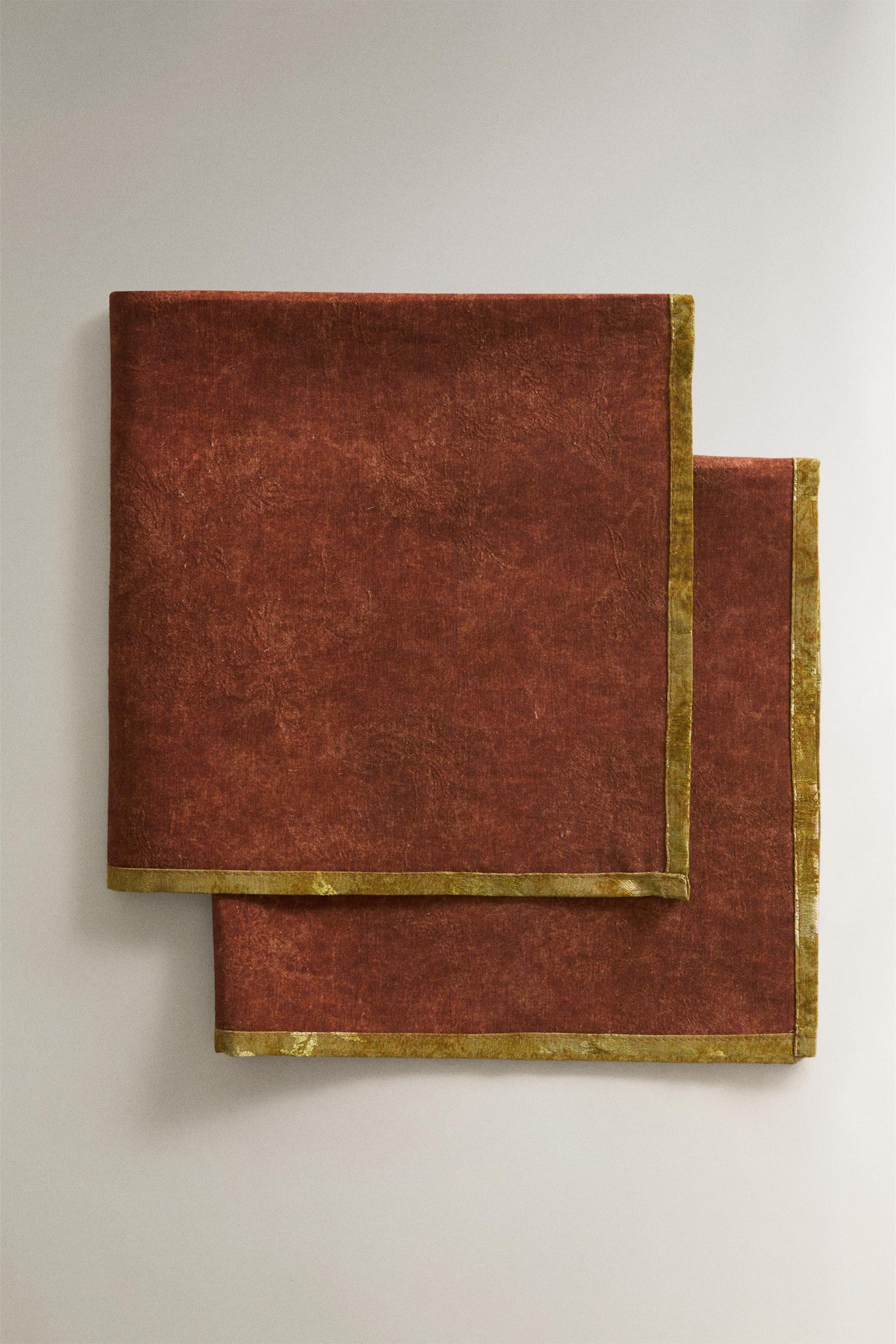SERVIETTES DE TABLE RÉVERSIBLES SATINÉES (LOT DE 2) | MARISA BERENSON